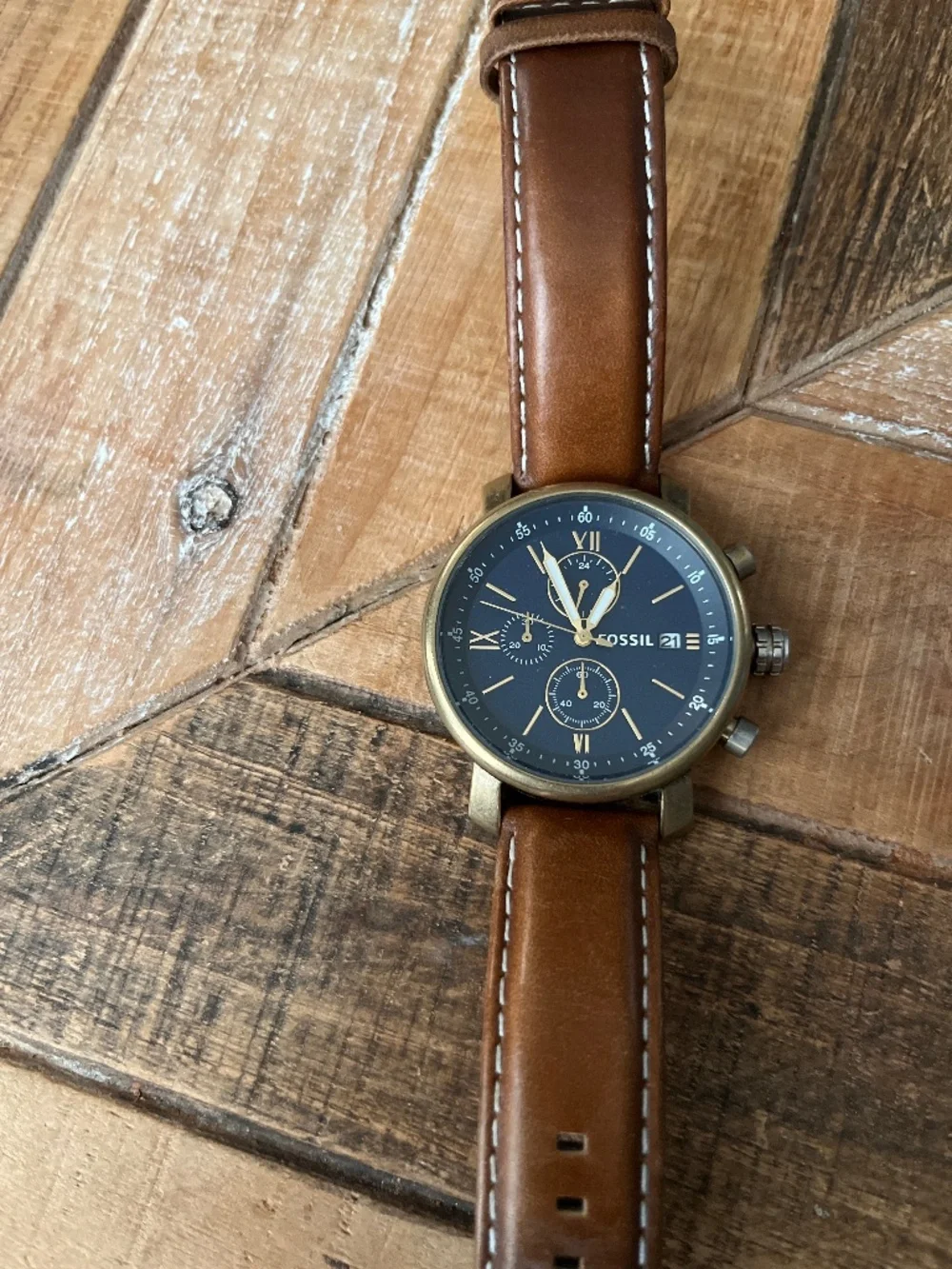 Fossil Men’s Leather Watch